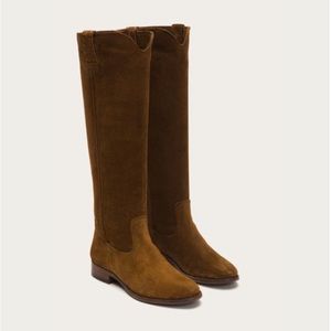 Cara Tall Frye Boots Sz 6.5 - Brown Suede NEW